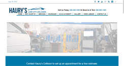 Desktop Screenshot of hauryscollision.com